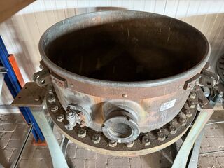 Industriële kantelbare kookketel, Jamketel met handwiel, koper/brons/g